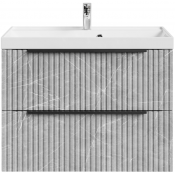 Тумба с раковиной Vod-ok Дольче 80 подвесная мрамор белый