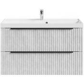 Тумба под раковину Vod-ok Дольче 100 подвесная белый камень