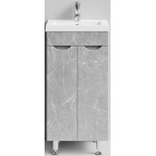 Тумба под раковину Vod-ok Смайл 40 мрамор белый софт тач 4044-2