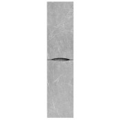 Пенал Vod-ok Лайт 35 L с бельевой корзиной подвесной мрамор белый