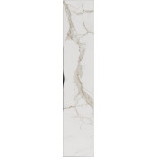 Шкаф-пенал Vod-ok Марко 30 R дверь, ручки черные, мрамор белый натур милк 2537