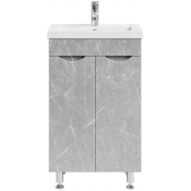 Тумба под раковину Vod-ok Смайл 50 мрамор белый