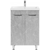 Тумба под раковину Vod-ok Смайл 58 мрамор белый