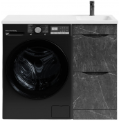 Тумба под раковину Vod-ok Смайл 100 мрамор графит софт тач 4044-3