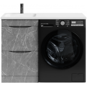 Тумба под раковину Vod-ok Смайл 110 мрамор серый