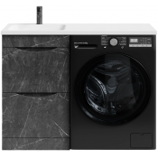 Тумба с раковиной Vod-ok Смайл 110 L мрамор графит