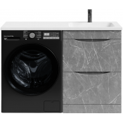 Тумба с раковиной Vod-ok Смайл 120 R мрамор серый