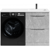 Тумба под раковину Vod-ok Смайл 120 мрамор белый