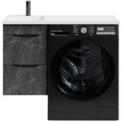 Тумба с раковиной Vod-ok Смайл 100 L подвесная мрамор графит