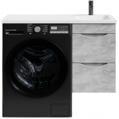 Тумба с раковиной Vod-ok Смайл 100 R подвесная горный камень