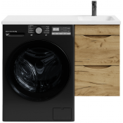 Тумба с раковиной Vod-ok Смайл 100 R подвесная, дуб тортуга 2357-43