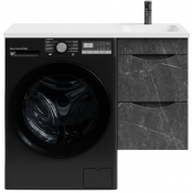 Тумба с раковиной Vod-ok Смайл 100 R подвесная мрамор графит