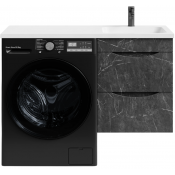 Тумба под раковину Vod-ok Смайл 110 подвесная мрамор графит