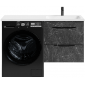 Тумба под раковину Vod-ok Смайл 120 подвесная, мрамор графит софт тач 4044-3