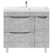 Тумба с раковиной Vod-ok Лайт 90 R горный камень