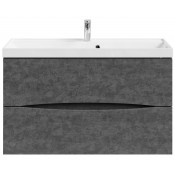 Тумба с раковиной Vod-ok Лайт 100 серый камень