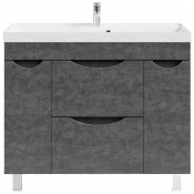 Тумба под раковину Vod-ok Лайт 100 серый камень 57806