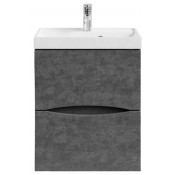 Тумба с раковиной Vod-ok Лайт 50 серый камень