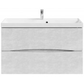 Тумба под раковину Vod-ok Лайт 100 белый камень