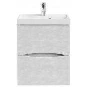 Тумба с раковиной Vod-ok Лайт 50 белый камень