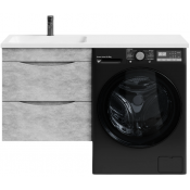 Тумба с раковиной Vod-ok Смайл 120 L подвесная, горный камень 57807