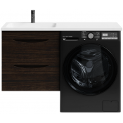 Тумба с раковиной Vod-ok Смайл 120 L подвесная, палисандр 43101