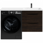 Тумба с раковиной Vod-ok Смайл 120 R подвесная палисандр