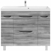 Тумба под раковину Vod-ok Лайт 100 лиственница структурная контрастно-серая