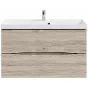 Тумба под раковину Vod-ok Лайт 100 дубослив ореховый светлый 3445