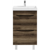 Тумба с раковиной Vod-ok Лайт 50 дуб крымский коричневый