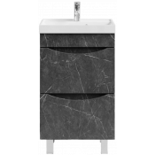 Тумба под раковину Vod-ok Лайт 50 мрамор графит