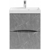 Тумба под раковину Vod-ok Лайт 50 мрамор серый
