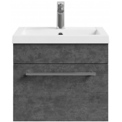 Тумба с раковиной Vod-ok Элис 50 серый камень