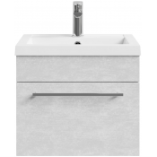 Тумба с раковиной Vod-ok Элис 50 белый камень