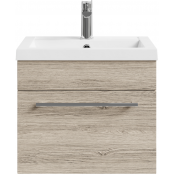 Тумба с раковиной Vod-ok Элис 50 ореховый дубослив светлый