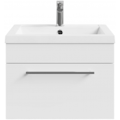 Тумба под раковину Vod-ok Элис 58 белый глянец
