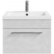 Тумба с раковиной Vod-ok Элис 58 белый камень