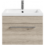 Тумба с раковиной Vod-ok Элис 58 ореховый дубослив светлый