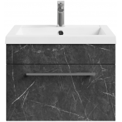 Тумба с раковиной Vod-ok Элис 58 мрамор графит