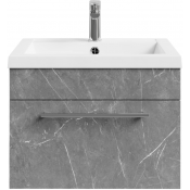 Тумба под раковину Vod-ok Элис 58 мрамор серый