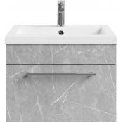 Тумба под раковину Vod-ok Элис 58 мрамор белый