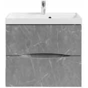 Тумба с раковиной Vod-ok Лайт 70 мрамор серый