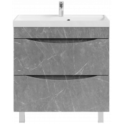 Тумба под раковину Vod-ok Лайт 80 мрамор серый