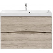 Тумба с раковиной Vod-ok Лайт 90 ореховый дубослив светлый