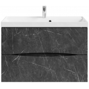 Тумба с раковиной Vod-ok Лайт 90 мрамор графит