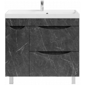 Тумба под раковину Vod-ok Лайт 90 L мрамор графит