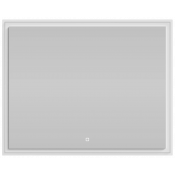 Зеркало Vod-ok Лайт 100x80 с подсветкой, белый глянец