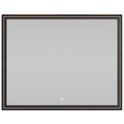 Зеркало Vod-ok Лайт 100x80 с подсветкой палисандр