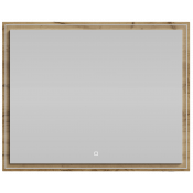 Зеркало Vod-ok Лайт 100x80 с подсветкой дуб тортуга