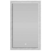 Зеркало Vod-ok Лайт 50x80 с подсветкой белый камень